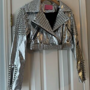 Azalea Wang Studded Moto Jacket